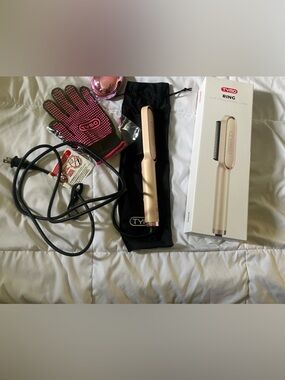 Tymo Rose Gold Straightening Brush - Sleek Women's Hair Tool 1-1/2 inch